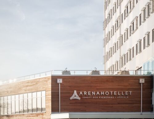 Arenahotellet entré stor