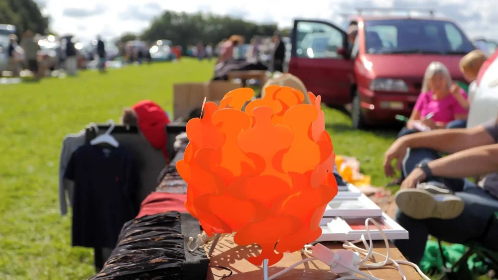 Backluckeloppis utomhus