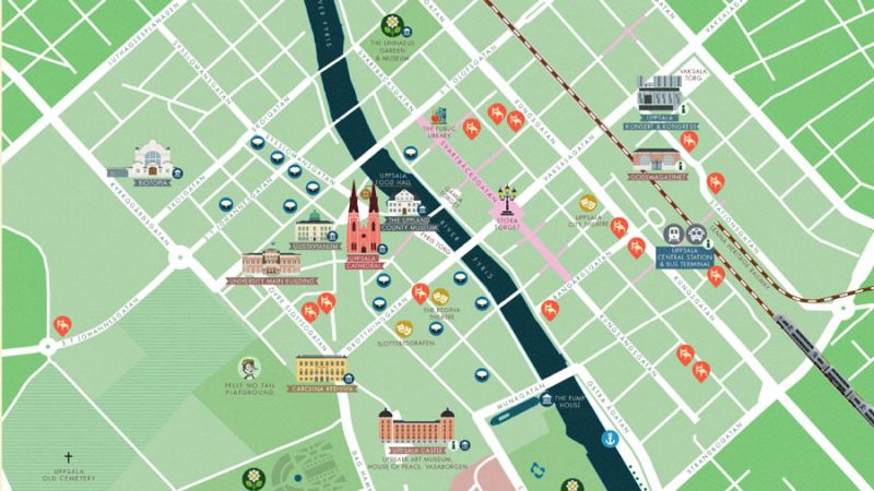 Bild på Uppsalas besökskarta 2019