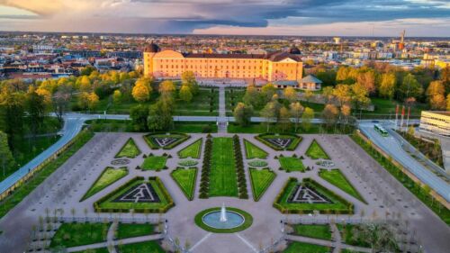 Fågelvy över Uppsala slott