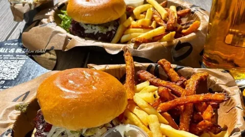 hamburgare på Tugg i Uppsala