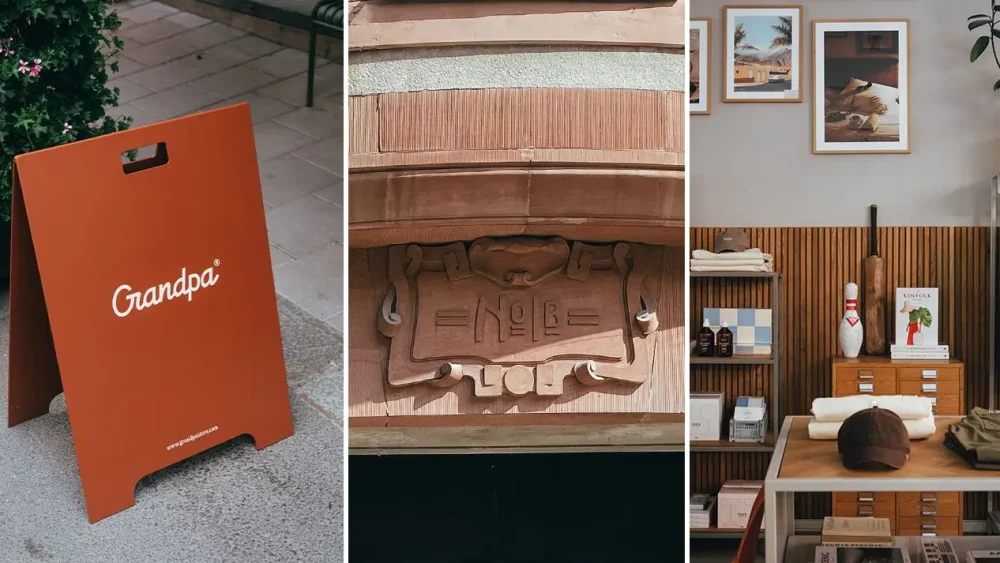 Butiksinredning på butiken Grandpa