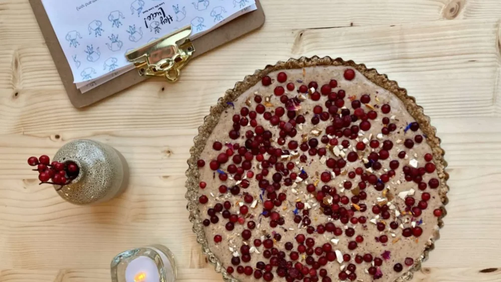 En paj med lingon hos Hey Lucie