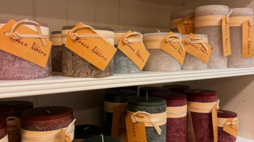 Produkter på en butikshylla