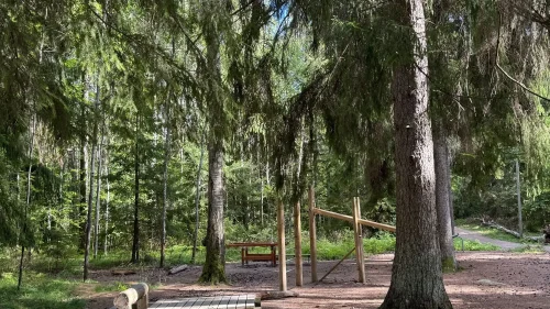 utegym i skogen