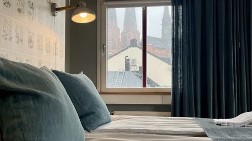 Utsikt från ett hotellrum