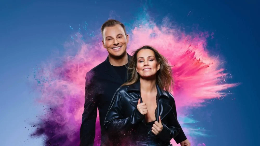 Artisterna Magnus Carlsson och Linda Bengtzing