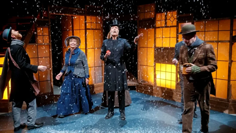 Skådespelare på en scen