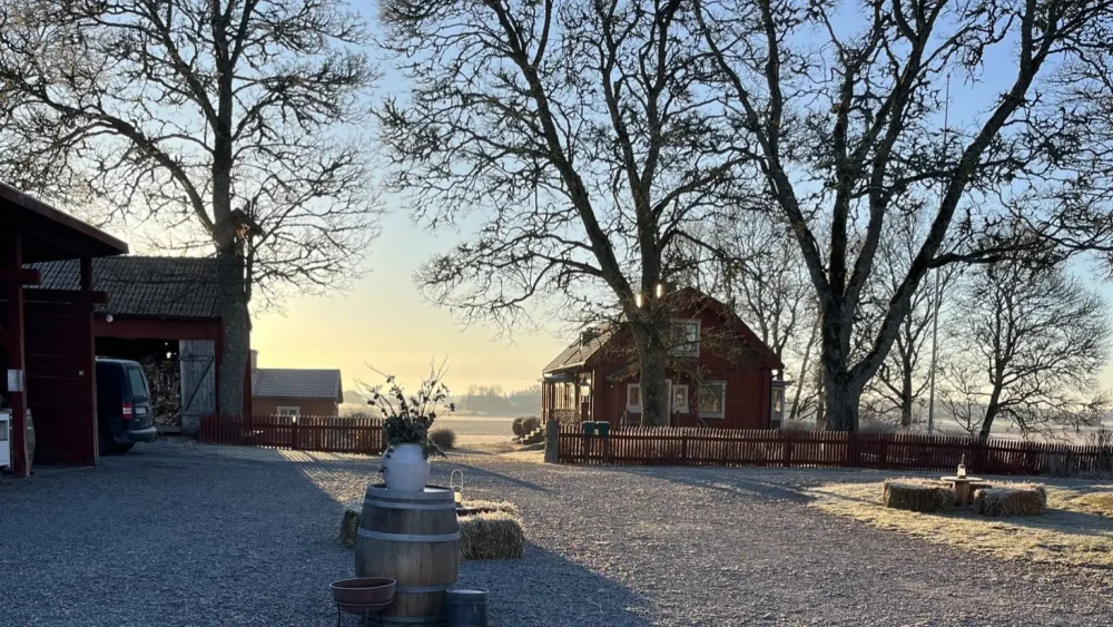 Vinter på Ekbolanda gård