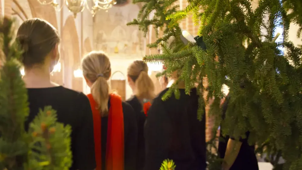 Kör under en julkonsert