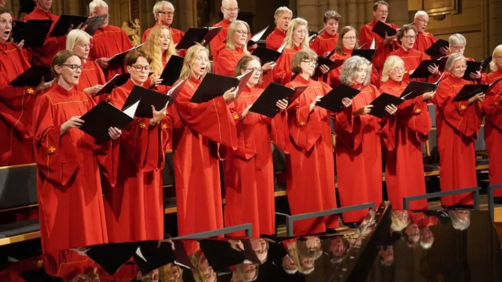 En kör som sjunger