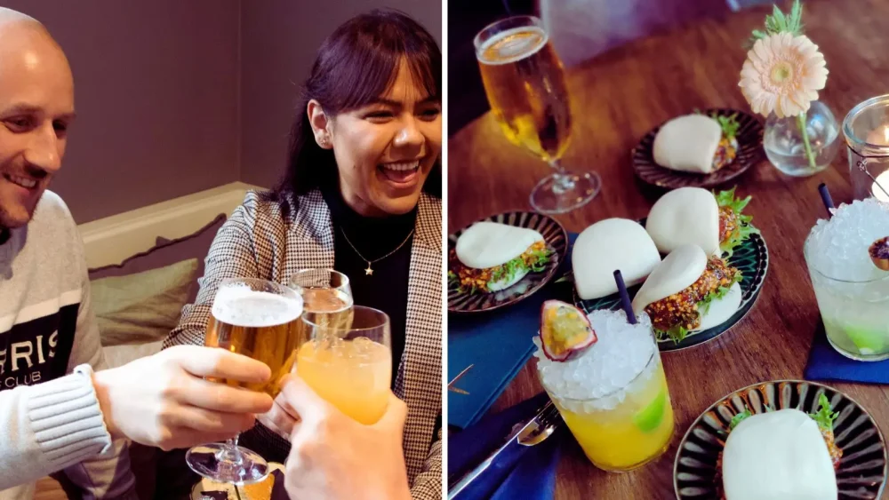 Människor på restaurang