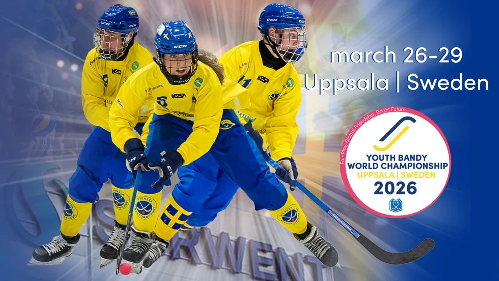 Ungdomar spelar bandy