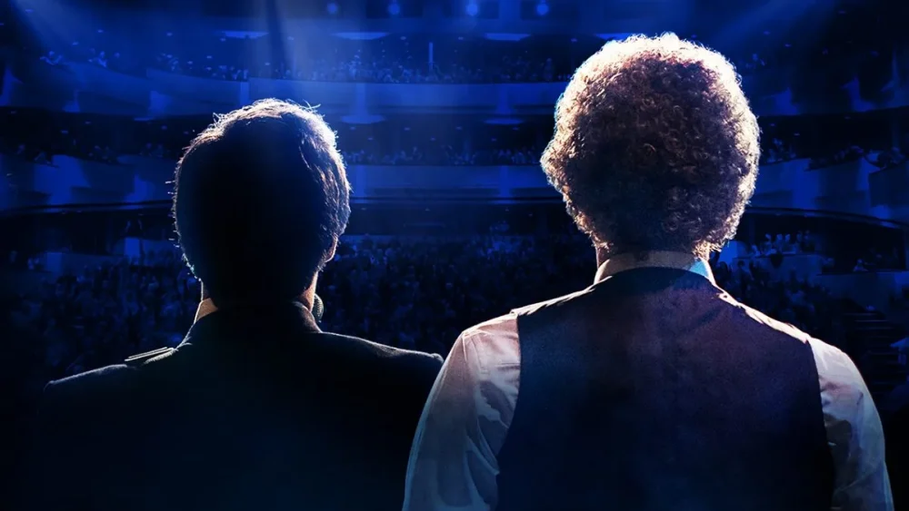 Artister kollar ut från scenen