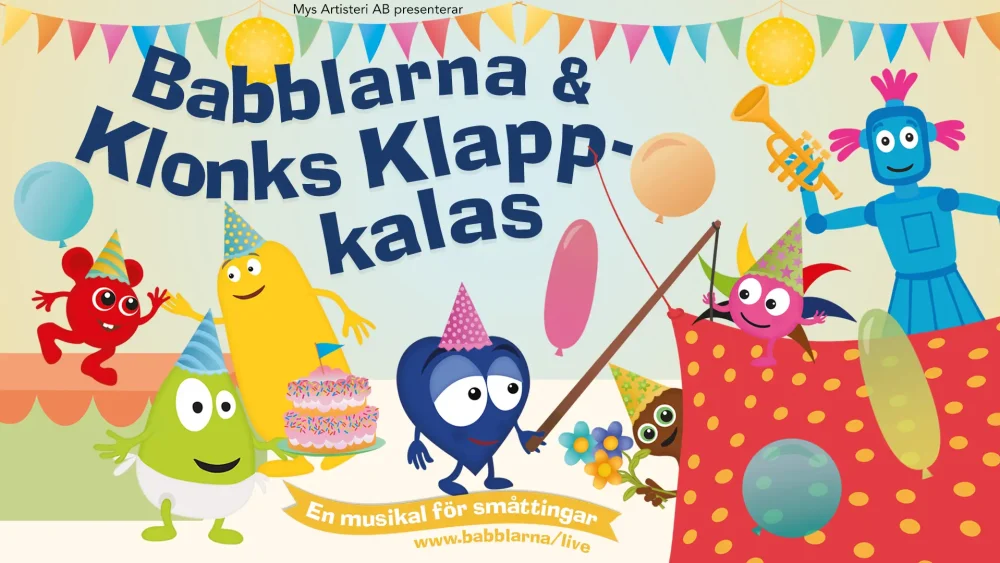 Affisch för en föreställning med Babblarna