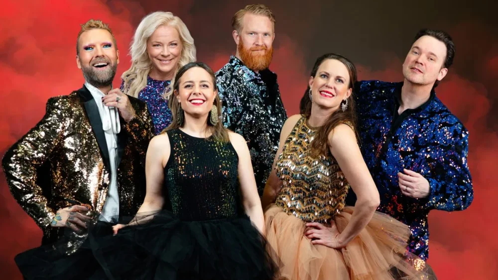 Flera artister på pressfoto