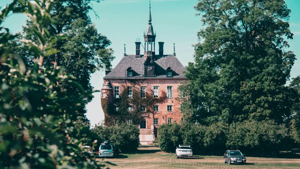 Fasaden på Wiks slott