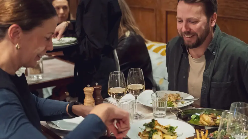 Mat på restaurangen La Girafe